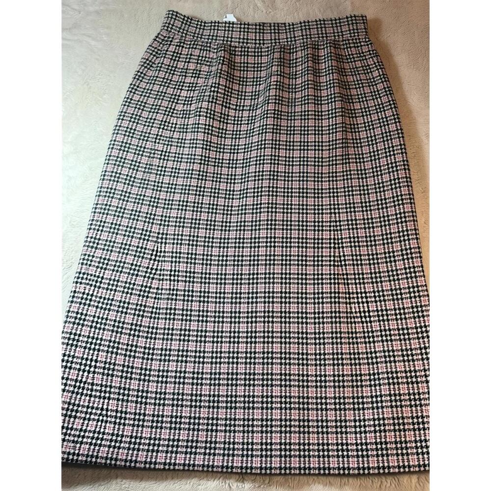 Leslie‎ Fay Vintage Plaid Midi Skirt Size 14